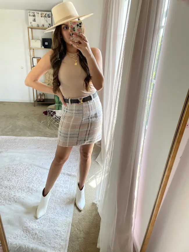 Tweed Mini Skirts