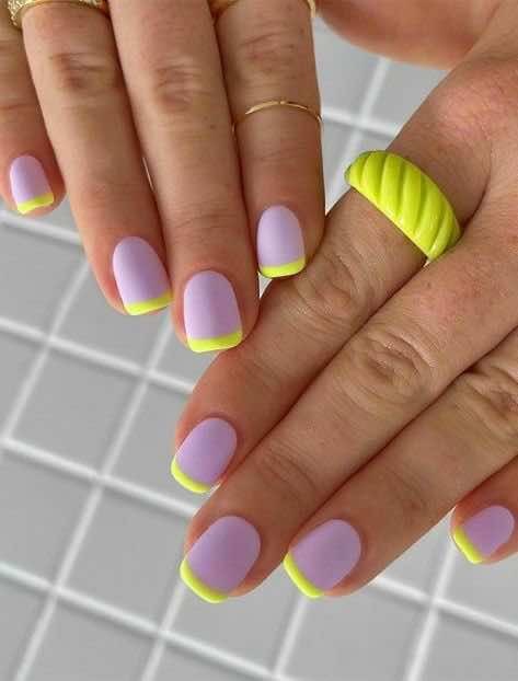 French Tip Summer Nail Ideas