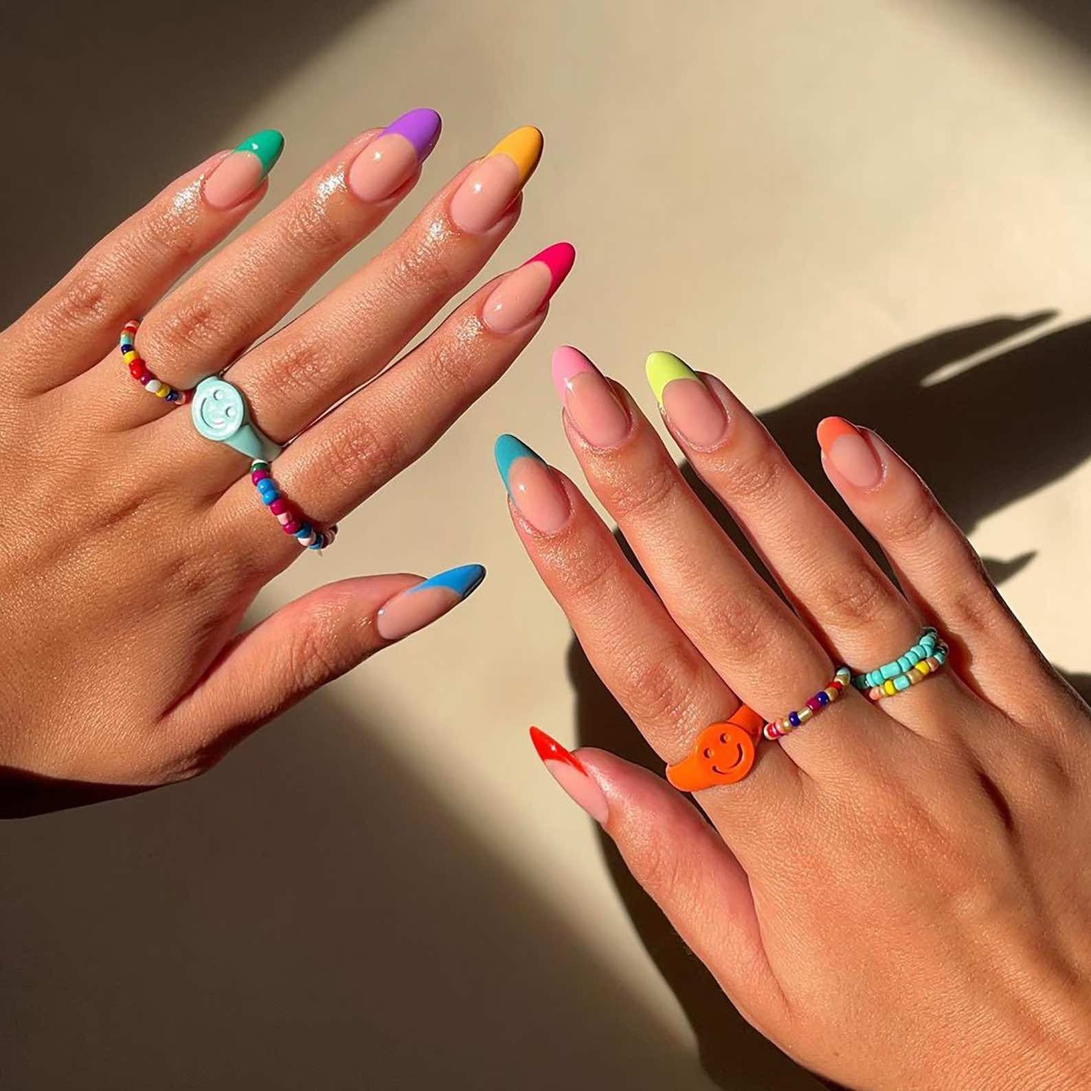 French Tip Summer Nail Ideas