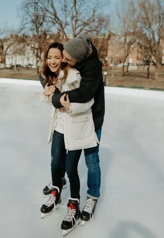 Casual Ice Skating Outfits for Women Include Gloves!