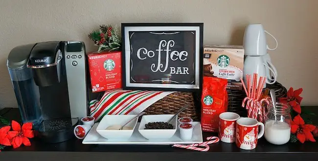 Holiday DIY Coffee Bar from Honey & Lime Deanna