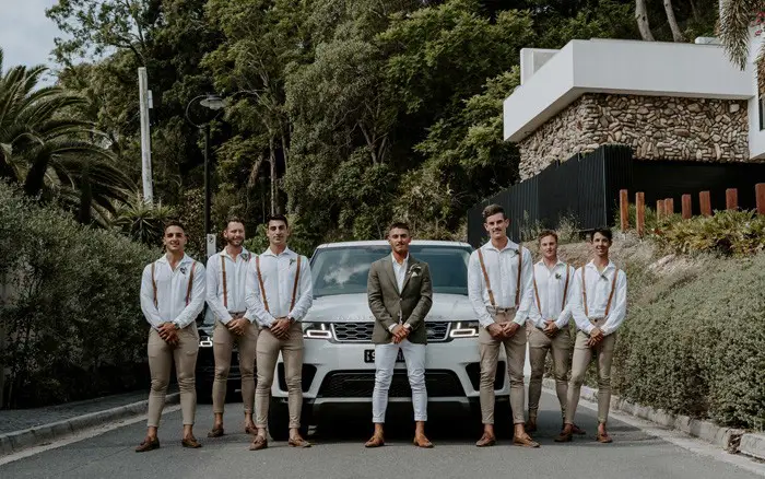 The Groomsmen In White...