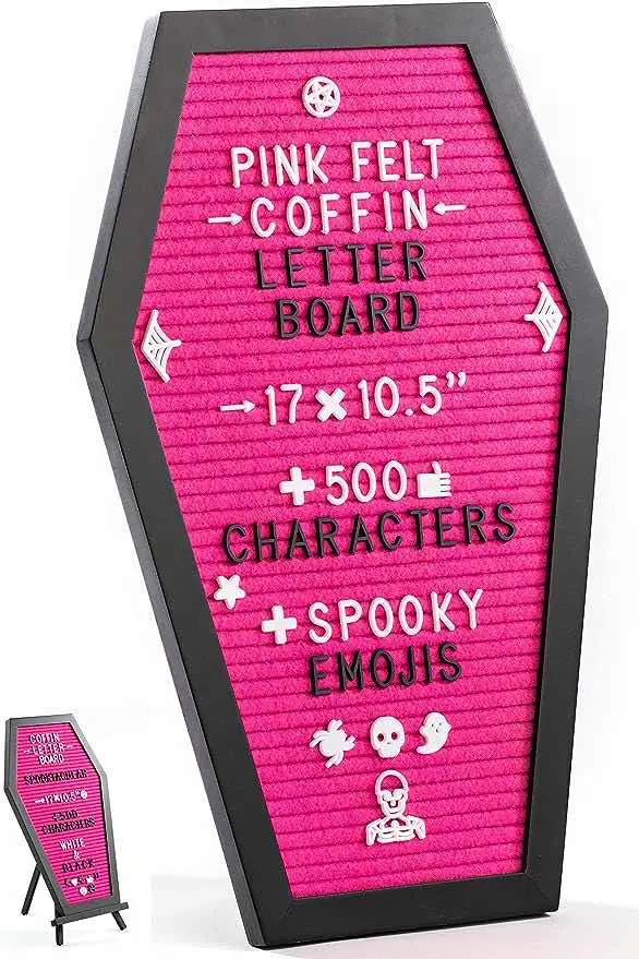 Coffin letterboard