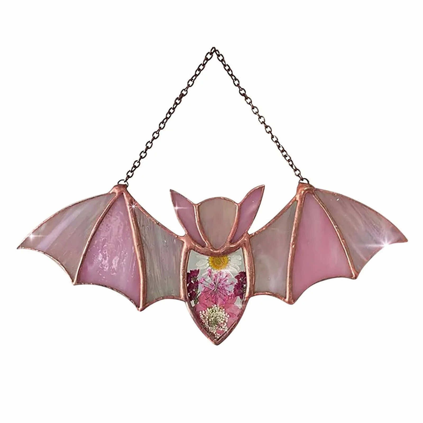 stained glass window bat