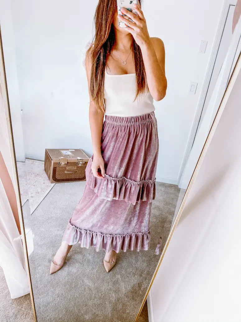 Pink Maxi Skirts