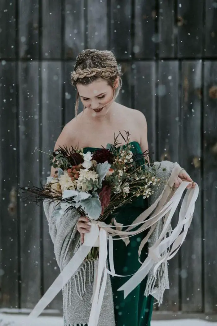 Warm winter wedding...