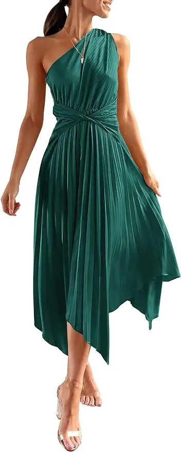 PRETTYGARDEN Women’s Summer Long Satin Dress