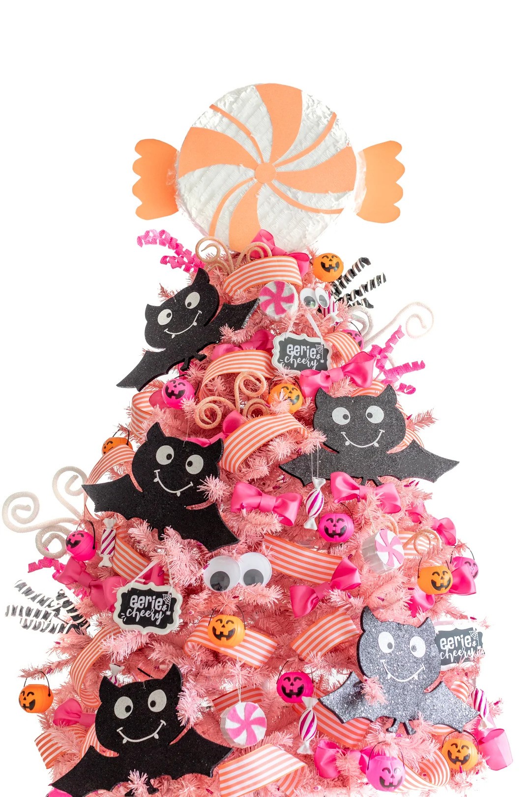 Pink Halloween tree