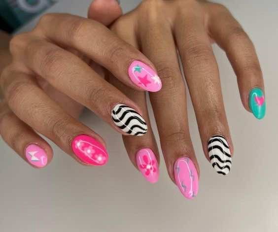 Malibu Barbie Nails