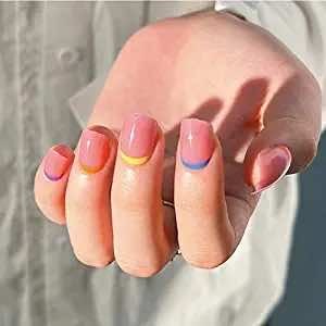 French Tip Summer Nail Ideas