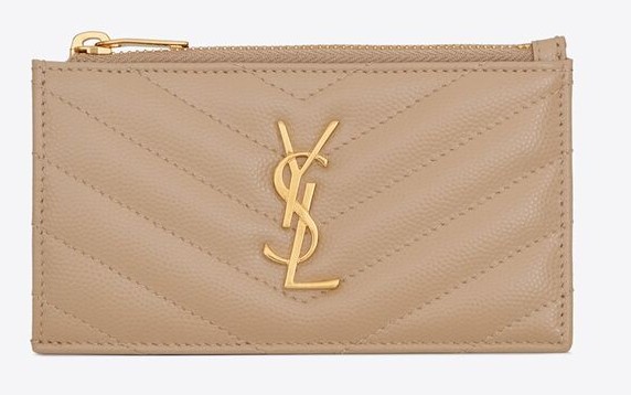 Cassandre Saint Laurent Zipped Card Case