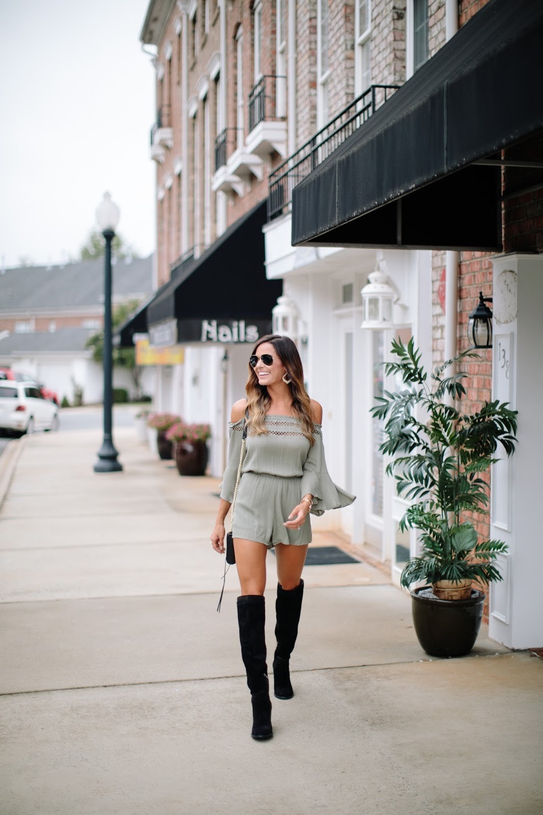 Romper with Cowboy Boots