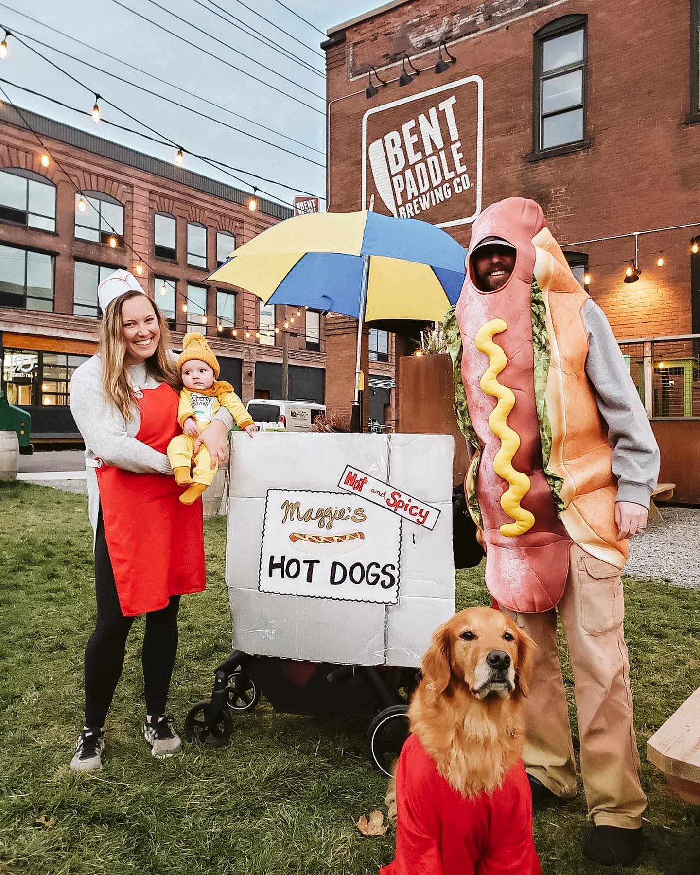 Hotdog Stand Family Halloween Costume Idea