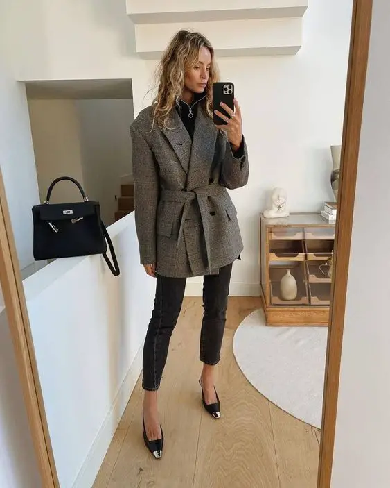 Oversized Blazers and Coats to Wear With Skinny Jeans