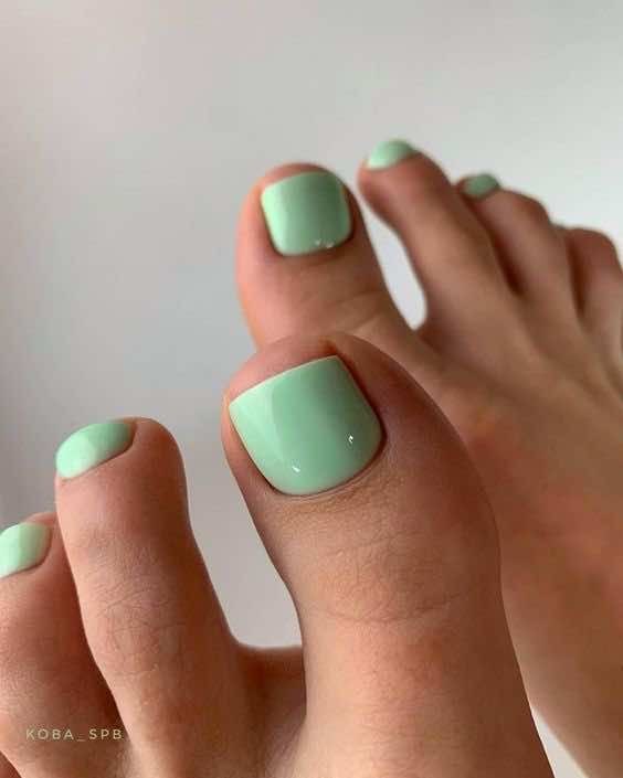 bright minty green