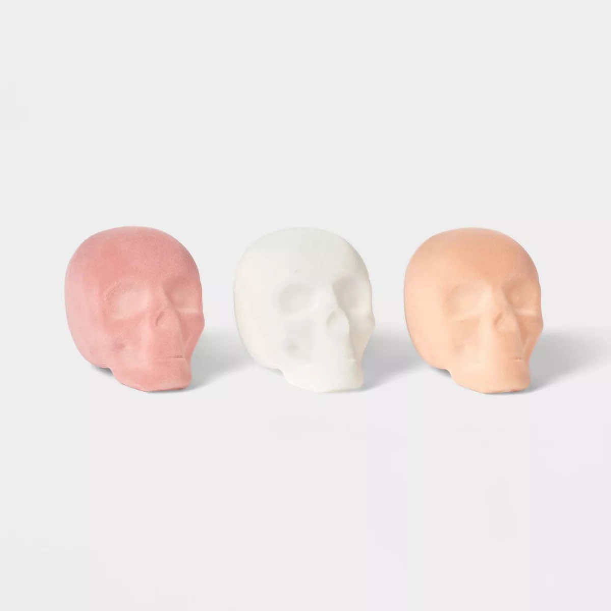 Pink & neutral skulls