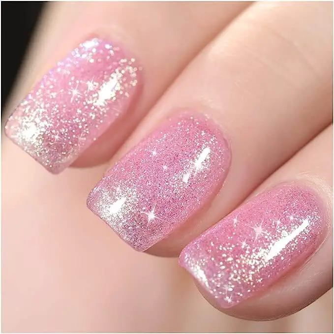 SPARKLY PINK NAIL DESIGNS