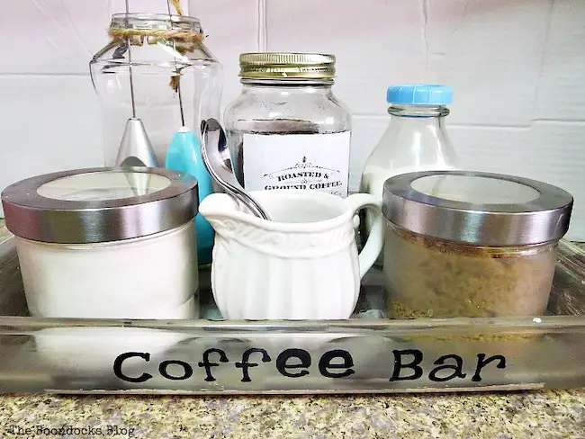 Simple DIY Coffee Bar from Ivy of The Boondocks Blog