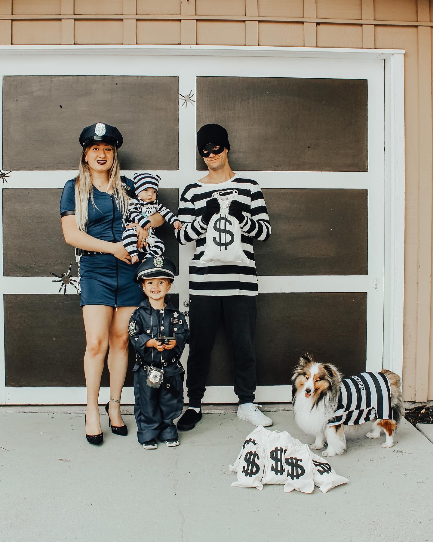 Cops and Robbers Halloween Family Costume Ideas