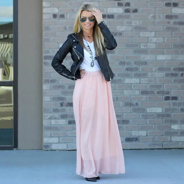 Pink Maxi Skirts