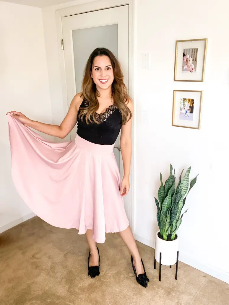 Pink A-line Skirt