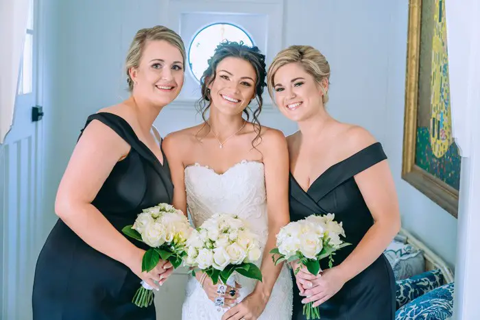 BRIDESMAIDS IN BLACK...