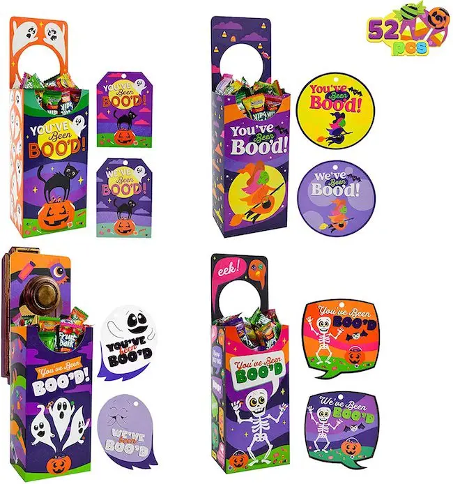 Halloween Treat Boxes and Boo’d Cards