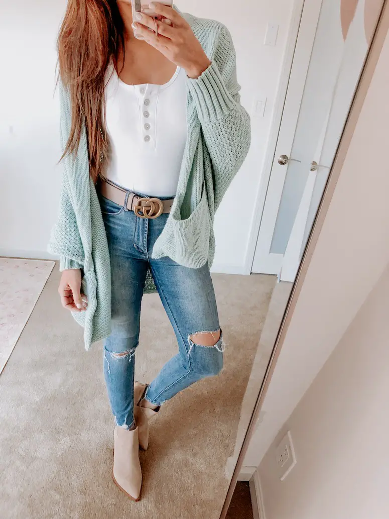 Pastel Cardigan Outfit