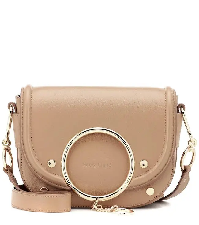 See by Chloé Mara Embellished Leather Shoulder Bag